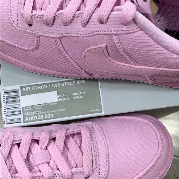 NIKE AIR FORCE 1 LV8 STYLE GS LT Arctic PINK - Picture 9 of 16